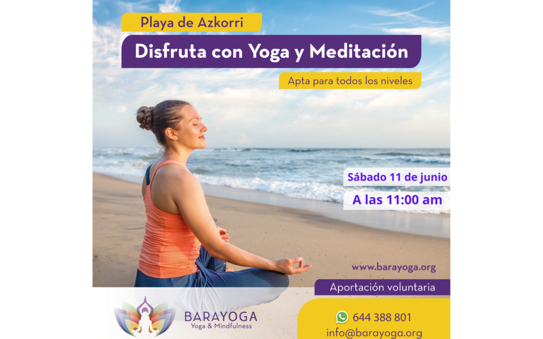 Yoga y Meditación en Playa de Azkorri (Getxo) 11 de junio