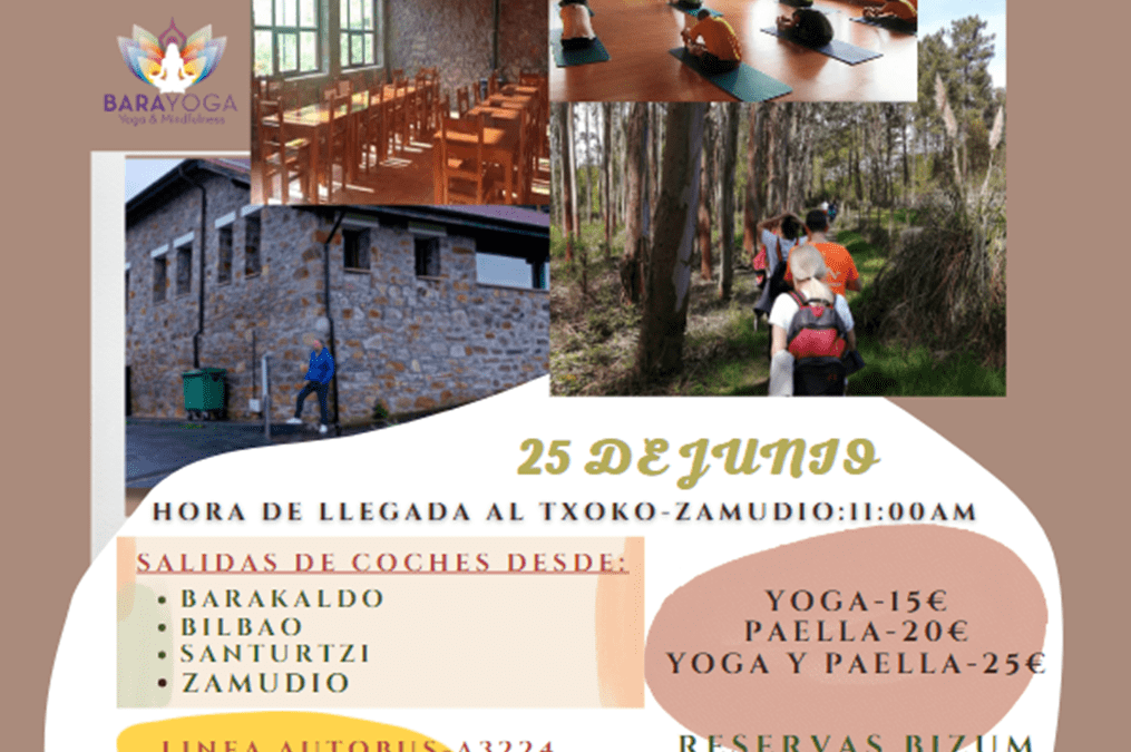 Yoga y Paella en Txoko (Zamudio) 25 de JUNIO