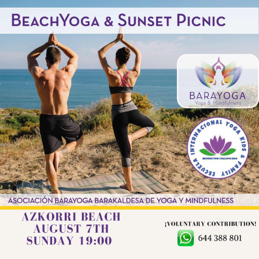 Yoga and Meditation at Azkorri Beach 7th August